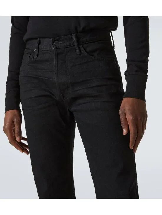 NWT Tom Ford Black Stretch Denim Slim Size 32 $820 - Picture 2 of 16